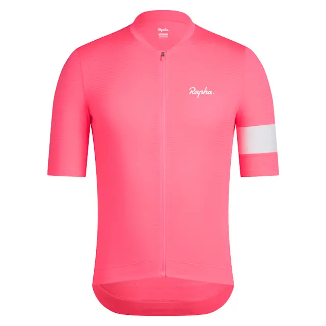 Maillot ligero Core para hombre - Rosa de alta visibilidad/Alyssum blanco