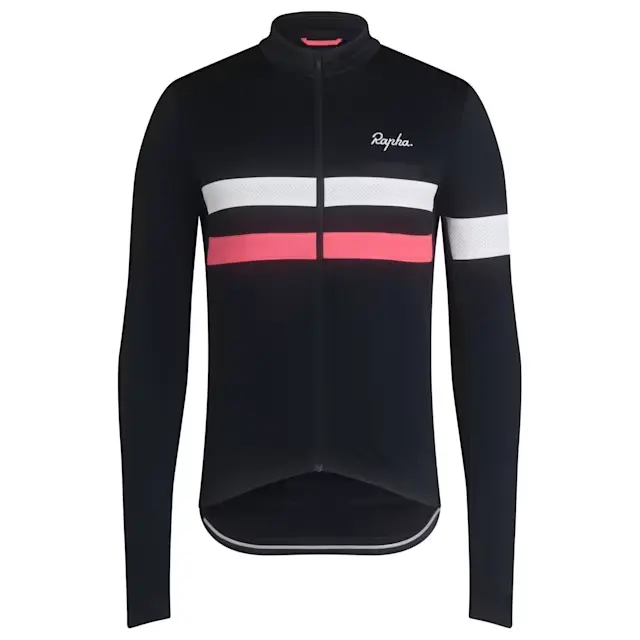 Jersey Brevet para hombre - Azul marino oscuro/Rosa de alta visibilidad/Blanco