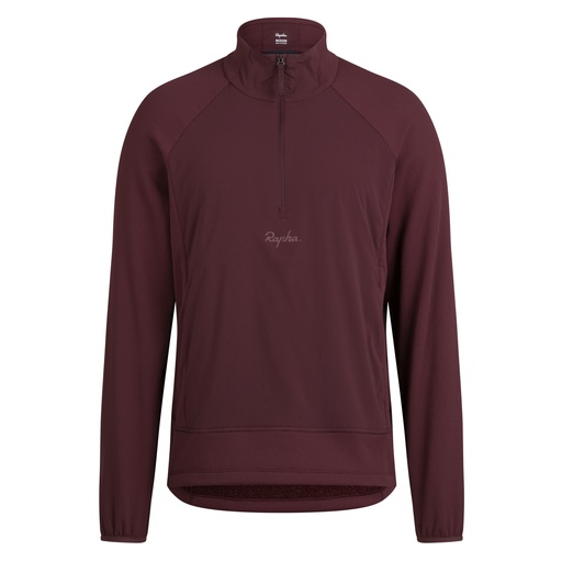 [BYA01XXFHKLRG] Men's Half Zip Midlayer - Large - Fudge / Huckleberry