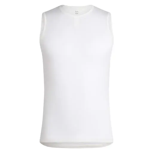 Men's Lightweight Base Layer - Sleeveless - White / White